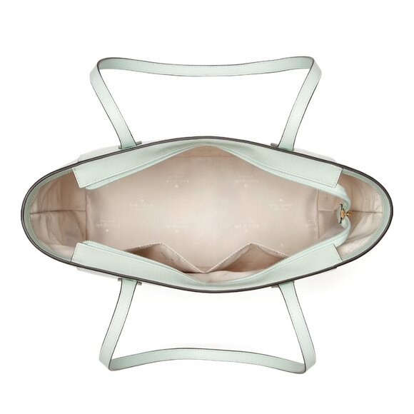 New Kate Spade Dana Saffiano Tote Crystal Blue - Picture 5 of 5